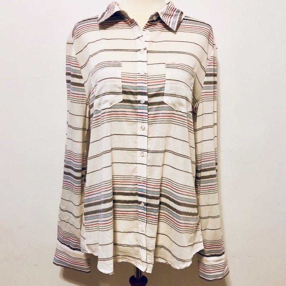 EUC C&C California Striped Button Down Shirt - Picture 2 of 5